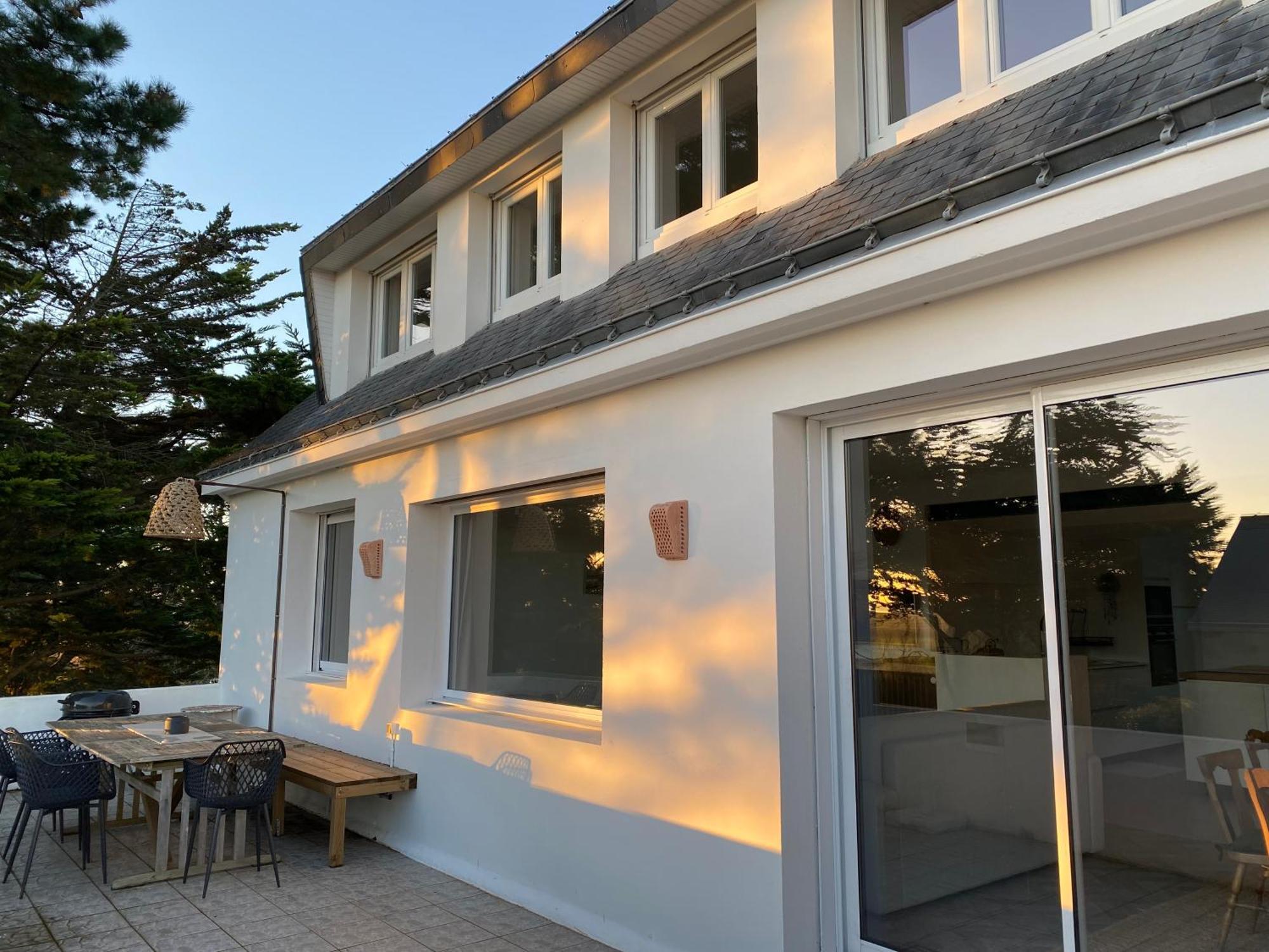Villa Vieilles Vignes Vue Mer Billiers ภายนอก รูปภาพ