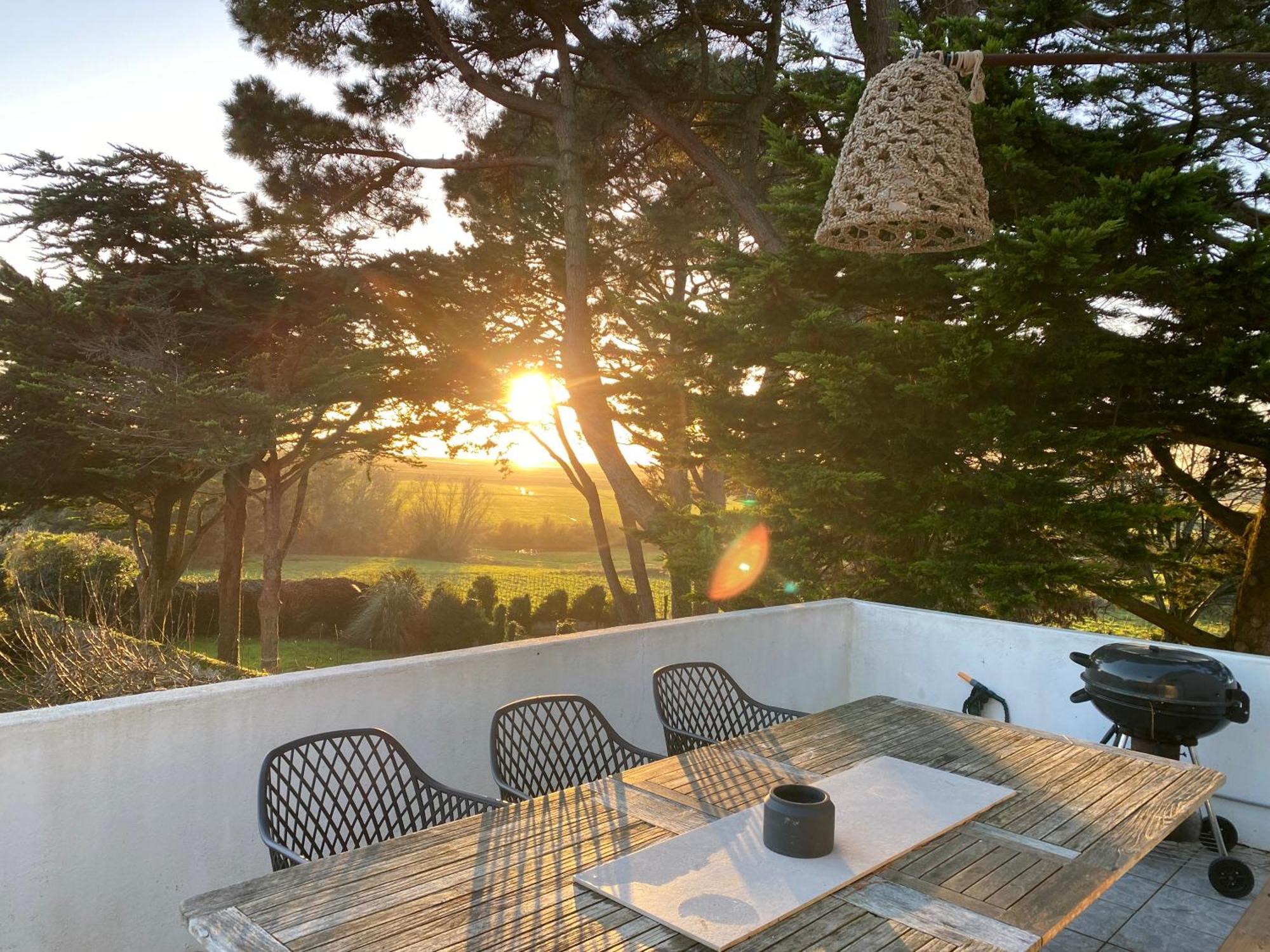 Villa Vieilles Vignes Vue Mer Billiers ภายนอก รูปภาพ